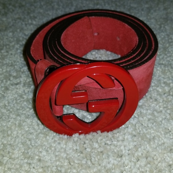 Used Authentic Gucci Suede Belt - Picture 1 of 5